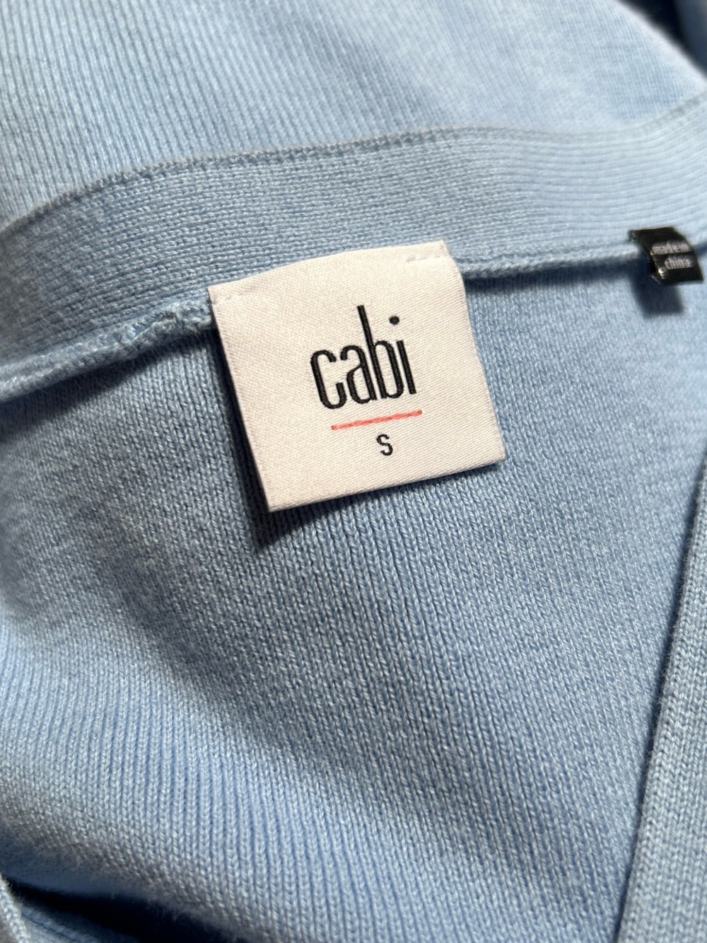 Blue V-Neck Sweater - Picture 6 of 6